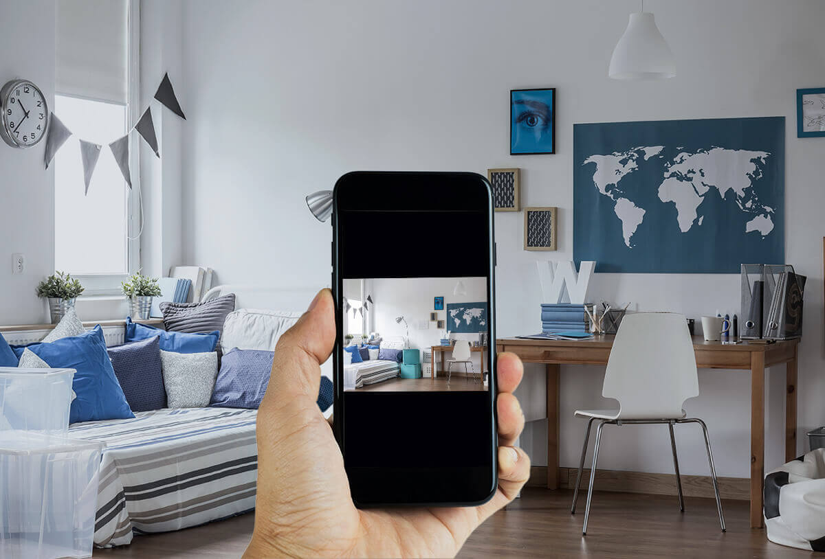 Wohnungsbesichtigung digital mit dem Handy